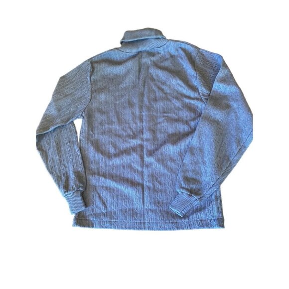 VIntage 1980's Garanimals Blue Cableknit Boys Turtleneck Size 14 - Picture 7 of 7